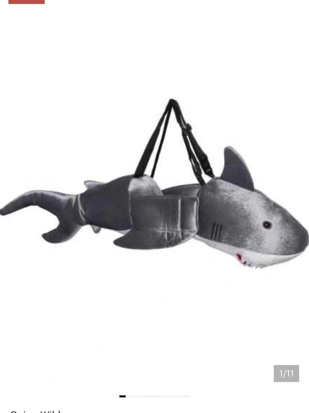 Going Wild Step-in 3D Shark Costume 3-7 yrs